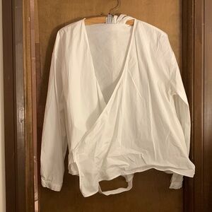 a new day White Wrap Blouse